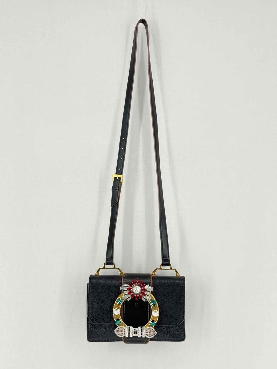 Pre - loved MIU MIU Black Crossbody at Reems Closet