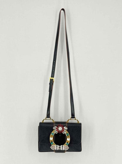 Pre - loved MIU MIU Black Crossbody at Reems Closet