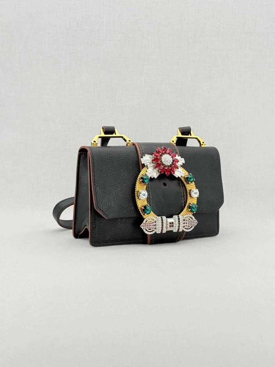 Pre - loved MIU MIU Black Crossbody at Reems Closet