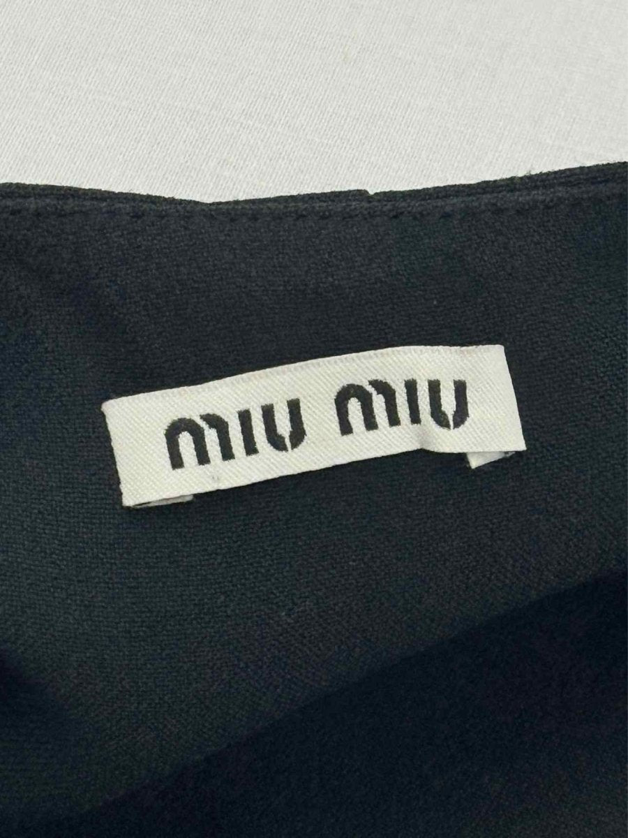 Pre - loved MIU MIU Black Size US 0 Blouse at Reems Closet