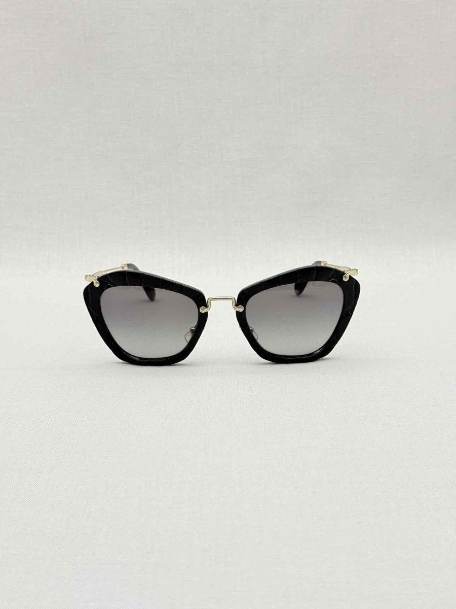 Pre - loved MIU MIU Black Sunglasses at Reems Closet