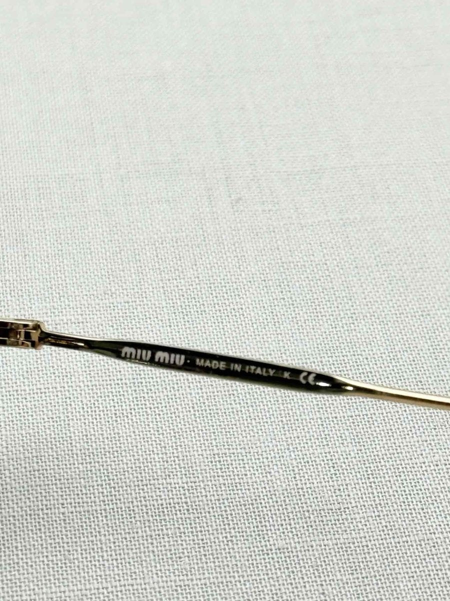 Pre - loved MIU MIU Black Sunglasses at Reems Closet