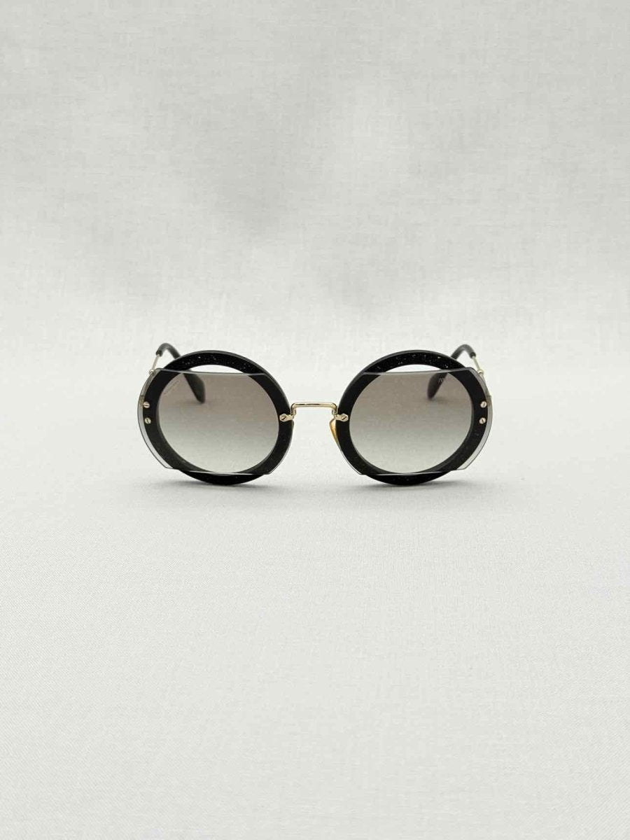 Pre - loved MIU MIU Black Sunglasses at Reems Closet