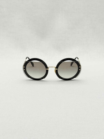 Pre - loved MIU MIU Black Sunglasses at Reems Closet