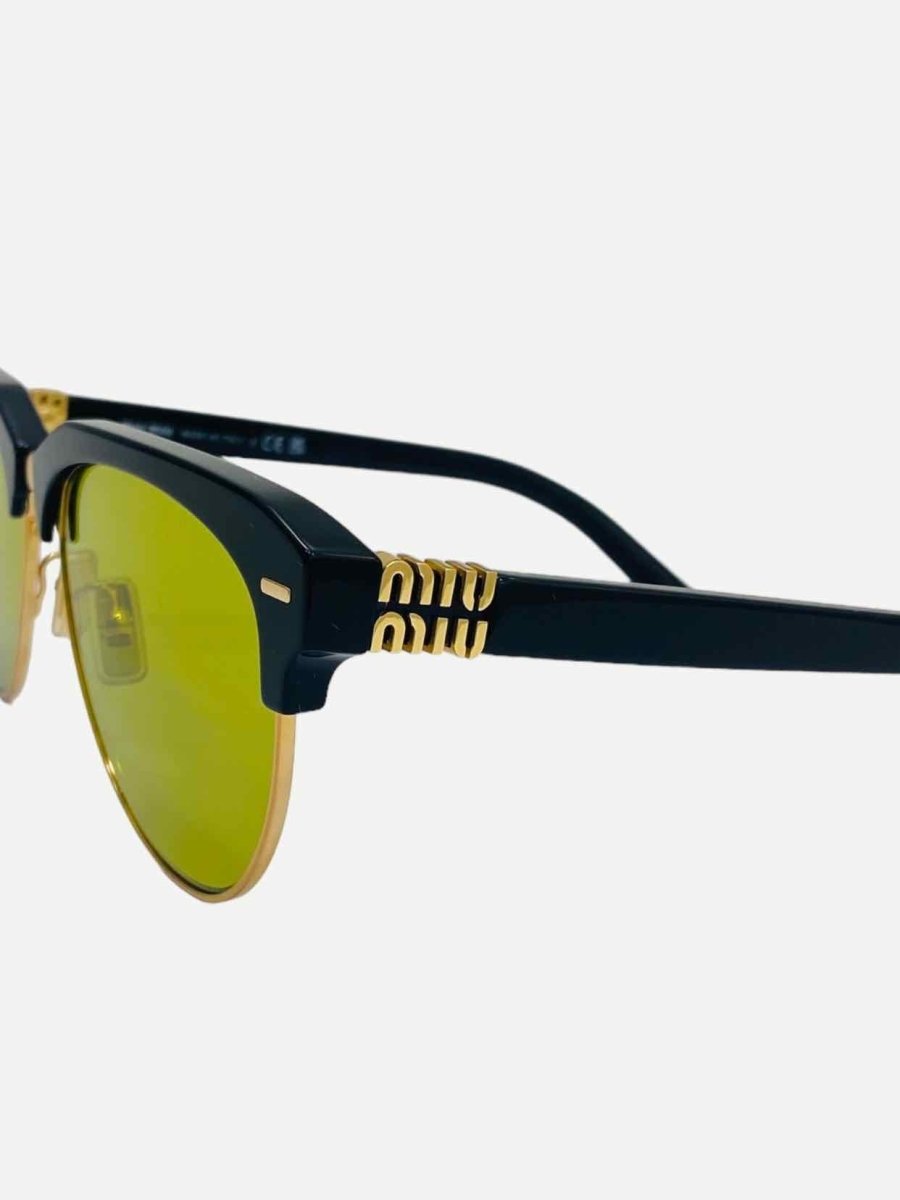 Pre - loved MIU MIU Black Sunglasses at Reems Closet