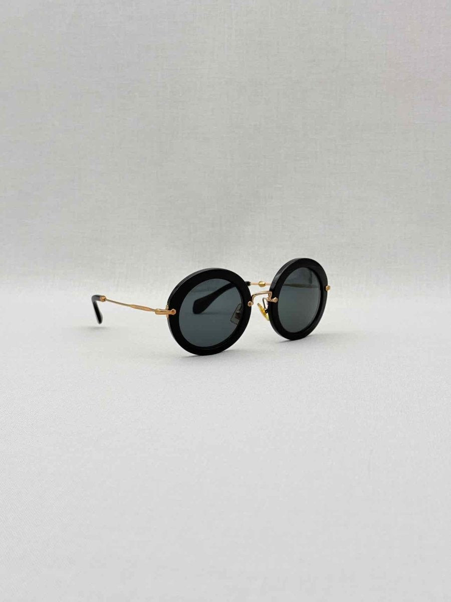 Pre - loved MIU MIU Black Sunglasses at Reems Closet
