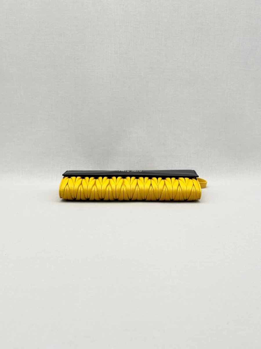 Pre-loved MIU MIU Black & Yellow Crossbody at Reems Closet