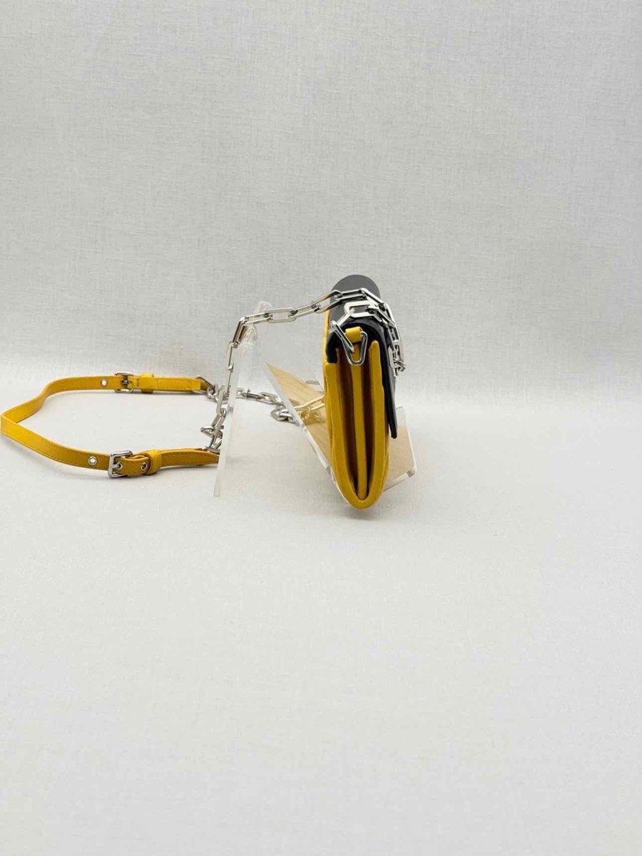 Pre-loved MIU MIU Black & Yellow Crossbody at Reems Closet