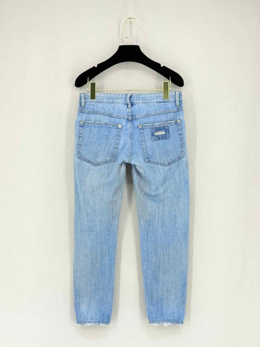 Pre - loved MIU MIU Blue Washed Size 25 Jeans at Reems Closet