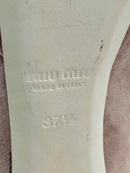 Pre - loved MIU MIU Brown Size EU 37.5 Pumps at Reems Closet