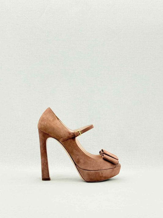 Pre - loved MIU MIU Brown Size EU 37.5 Pumps at Reems Closet