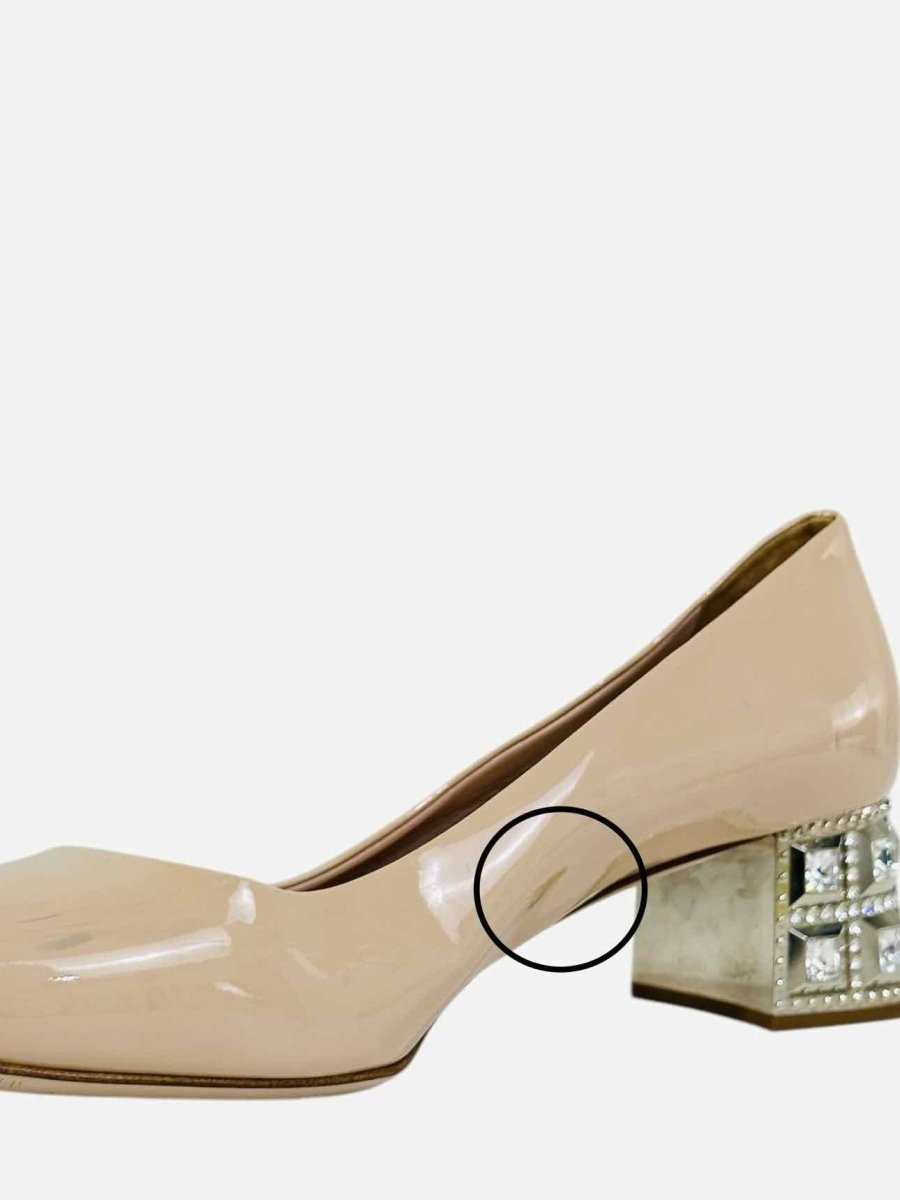 Pre - loved MIU MIU Calzature Donna Beige Pumps 38 at Reems Closet