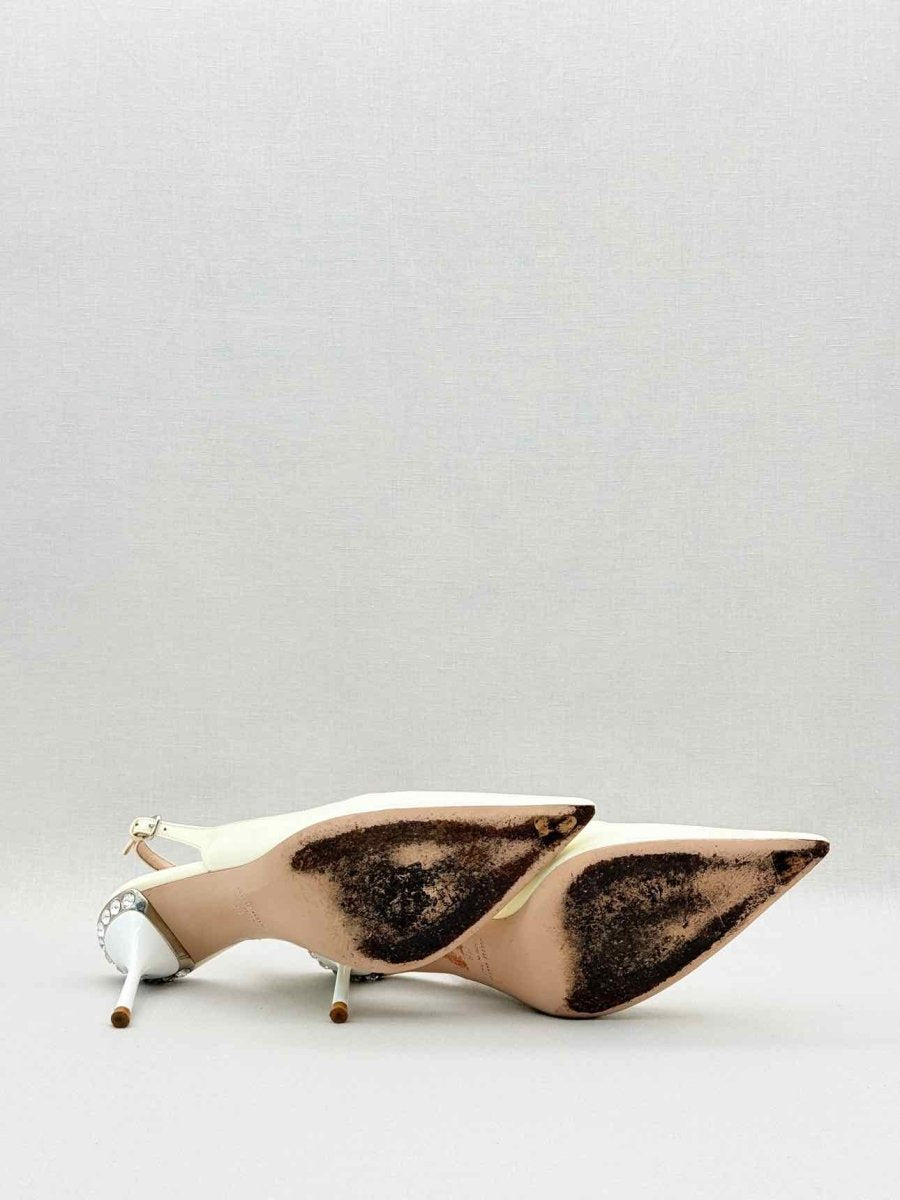 Pre - loved MIU MIU Cream Size EU 38 Slingbacks at Reems Closet