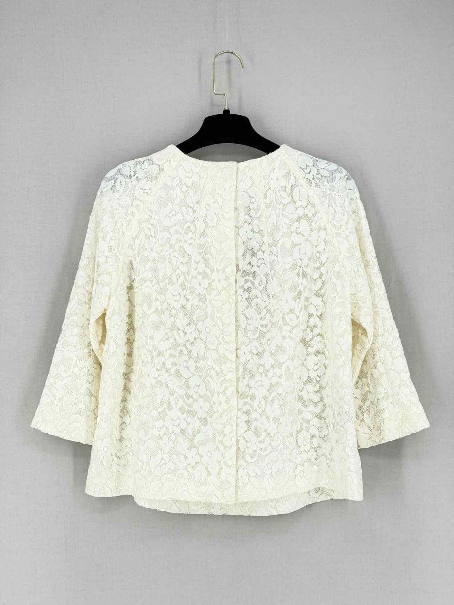 Pre - loved MIU MIU Cream Size US 0 Blouse at Reems Closet