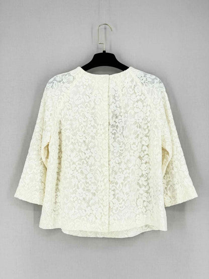 Pre - loved MIU MIU Cream Size US 0 Blouse at Reems Closet