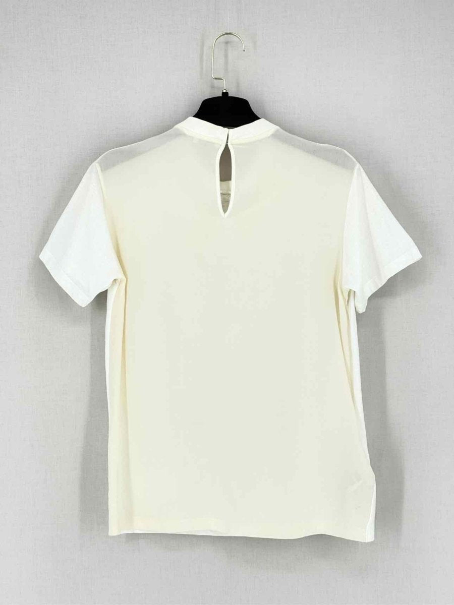 Pre - loved MIU MIU Cream Size XSmall T-shirt at Reems Closet