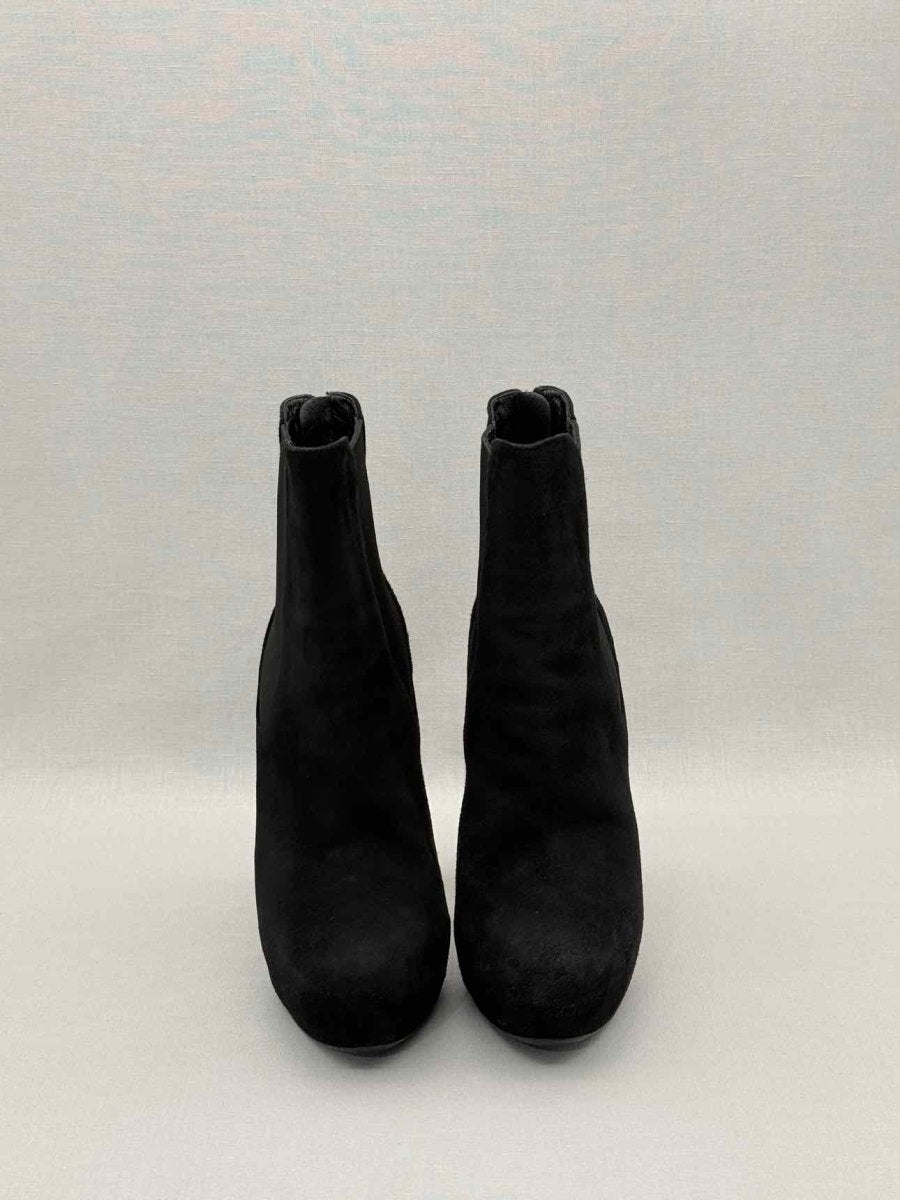 Pre-loved MIU MIU Glitter Sole Black Size EU 39 Ankle Boots at Reems Closet