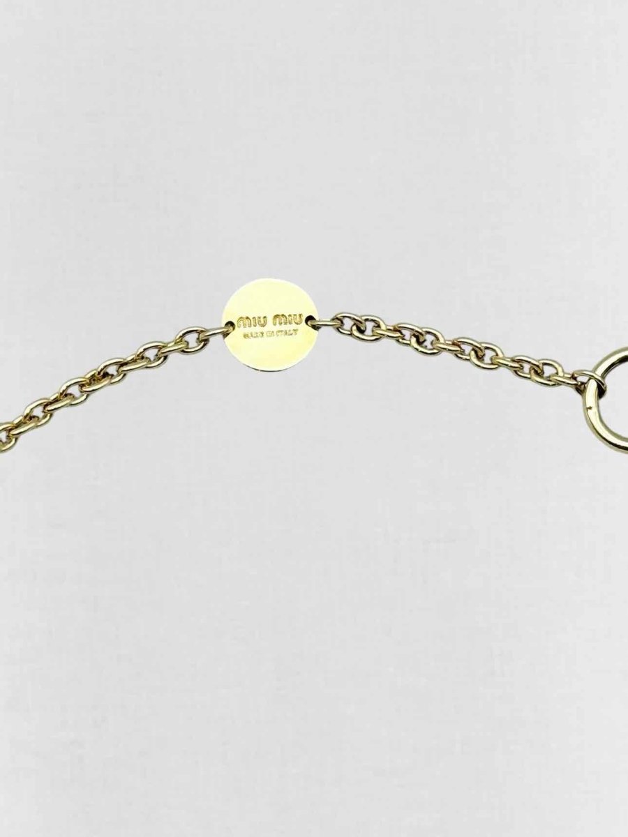 Pre - loved MIU MIU Gold Chaine D'Ancre Chain at Reems Closet
