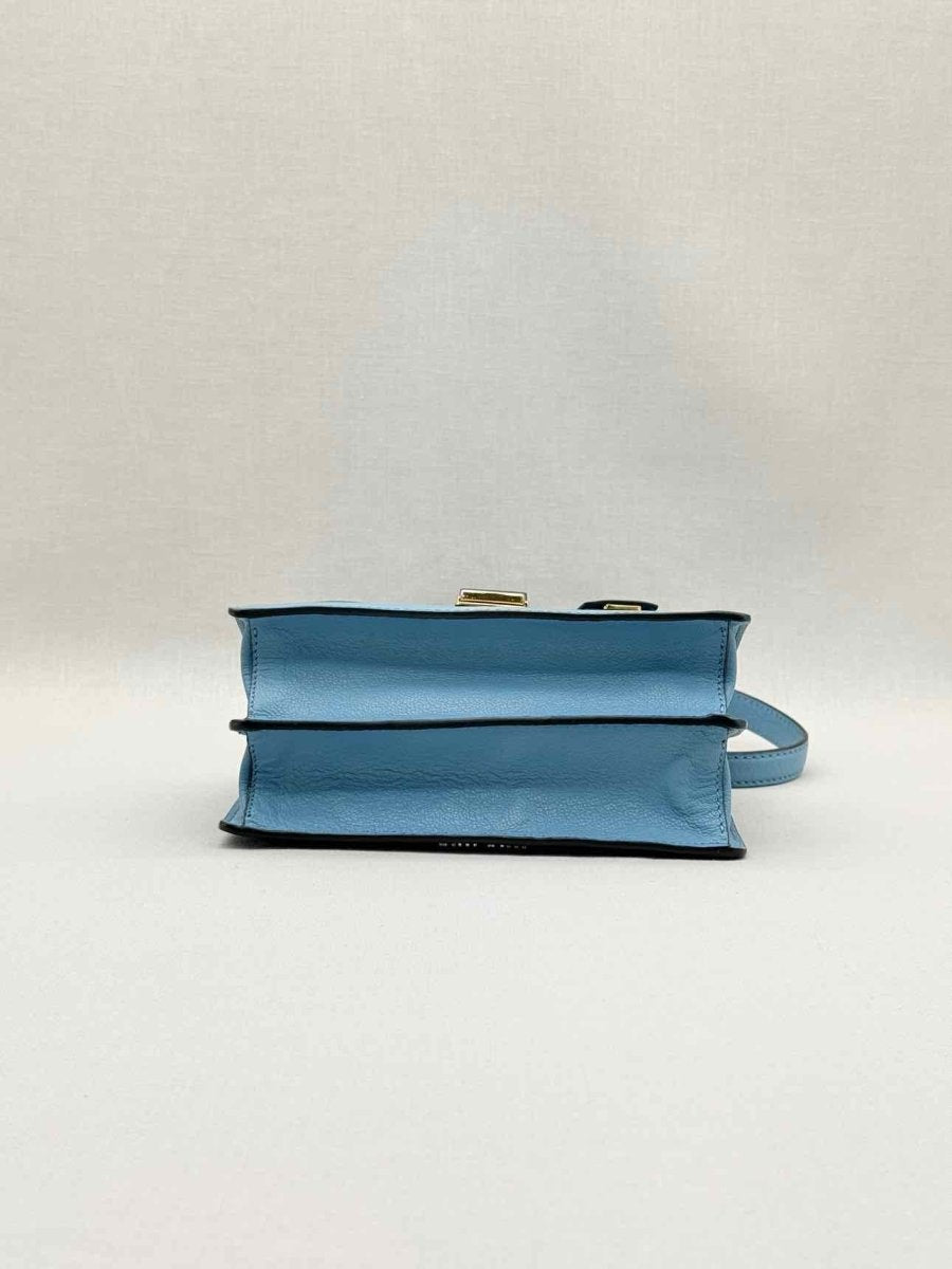 Pre - loved MIU MIU Madras Blue Tapestry Shoulder Bag at Reems Closet
