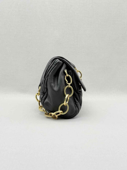 Pre - loved MIU MIU Matelasse Black Shoulder Bag at Reems Closet