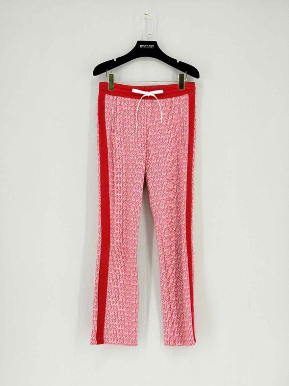 Pre - loved MIU MIU Monogram Joggers Red Multicolor Size US 4 Pants at Reems Closet
