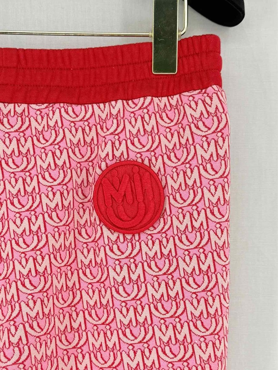 Pre - loved MIU MIU Monogram Joggers Red Multicolor Size US 4 Pants at Reems Closet