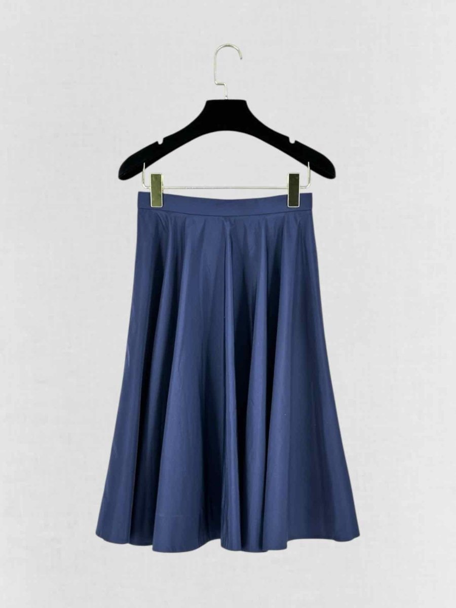 Pre-loved MIU MIU Navy Blue Size US 0 Knee Length Skirt at Reems Closet