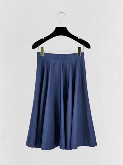 Pre-loved MIU MIU Navy Blue Size US 0 Knee Length Skirt at Reems Closet