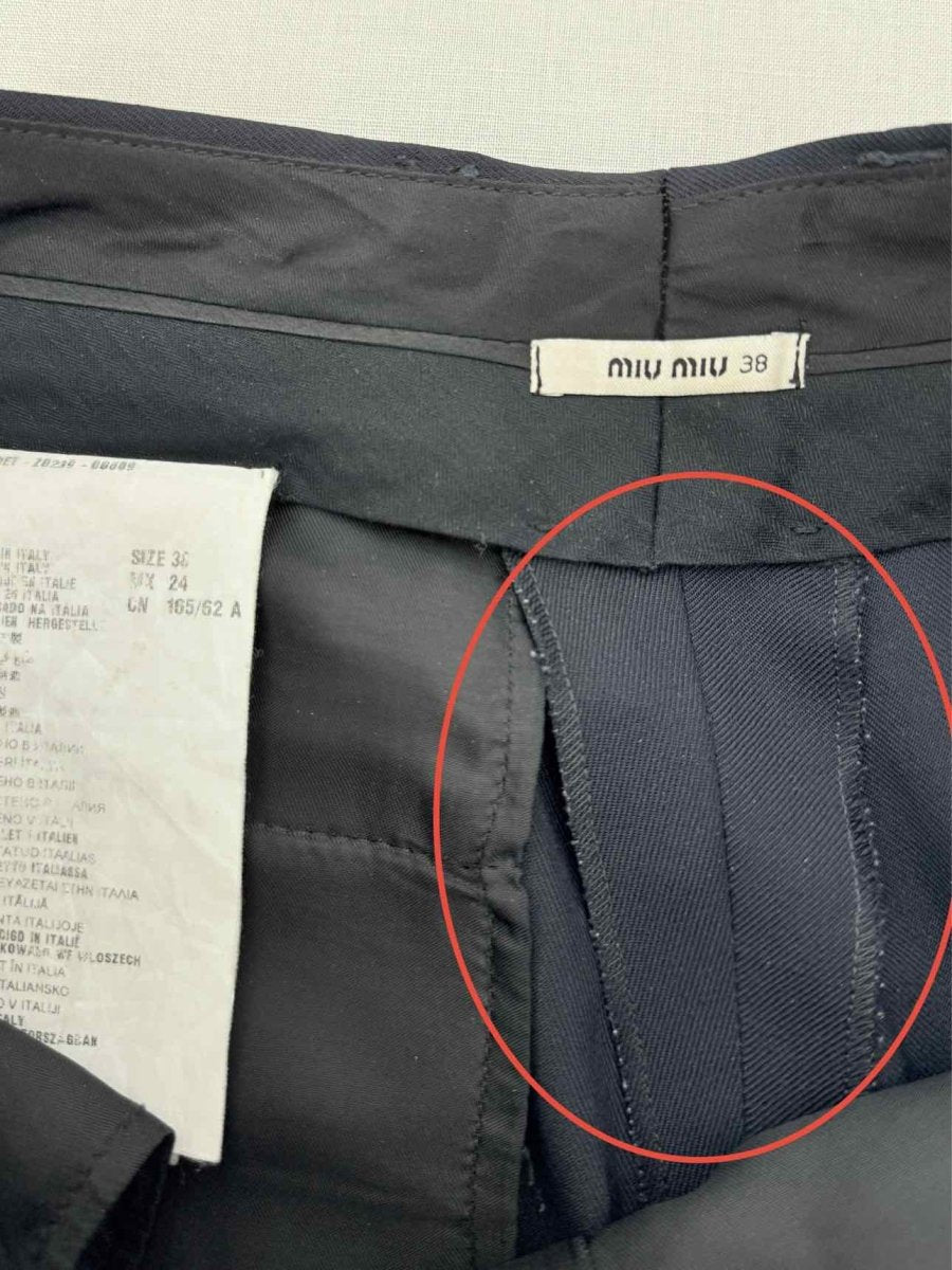 Pre - loved MIU MIU Navy Size 26 Pants at Reems Closet
