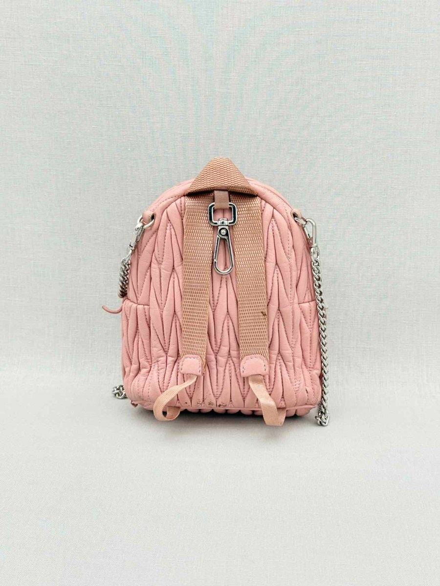 Pre - loved MIU MIU Pink Crossbody at Reems Closet