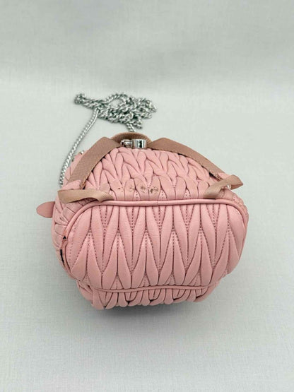 Pre - loved MIU MIU Pink Crossbody at Reems Closet