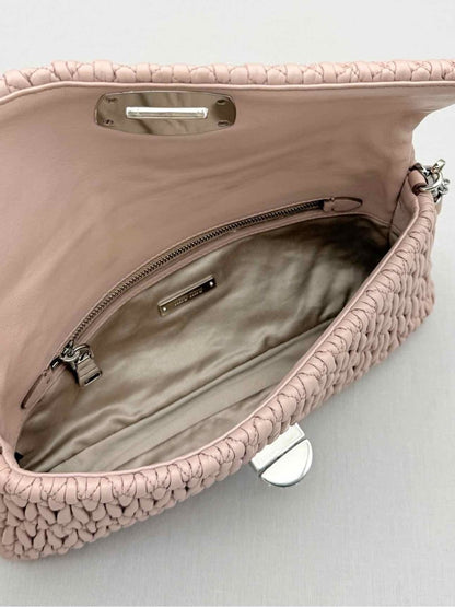 Pre - loved MIU MIU Poweder Pink Matelasse Shoulder Bag at Reems Closet