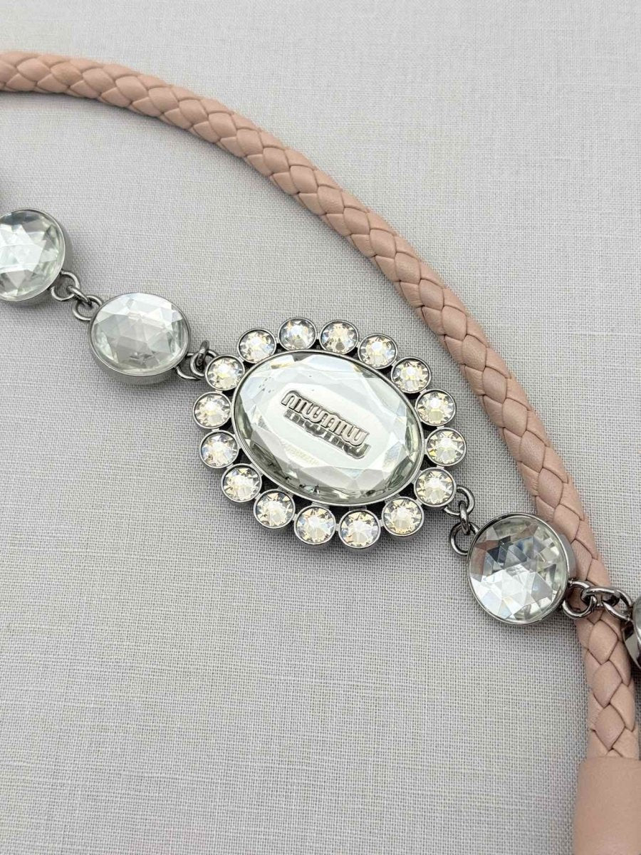 Pre - loved MIU MIU Poweder Pink Matelasse Shoulder Bag at Reems Closet