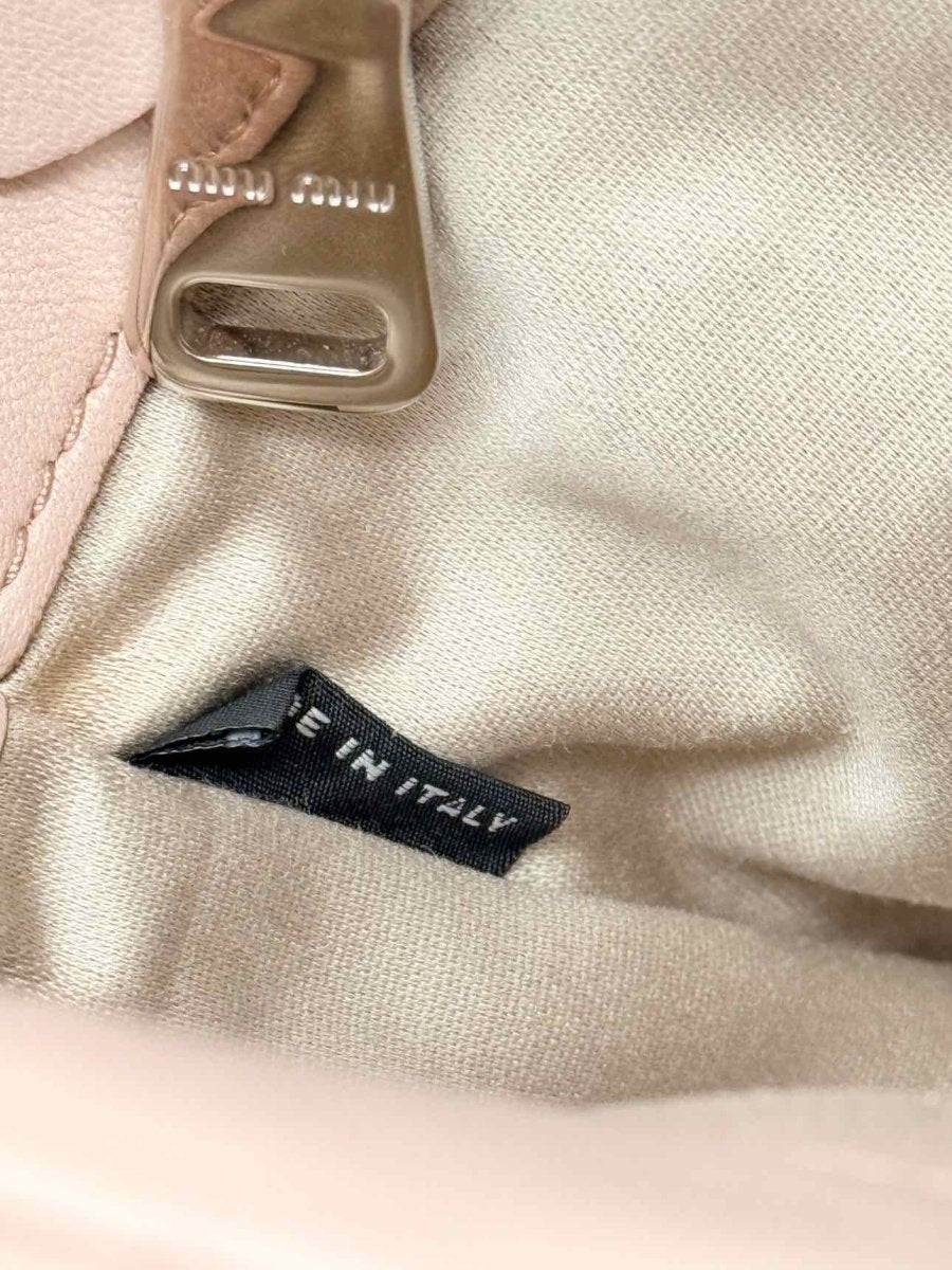Pre - loved MIU MIU Poweder Pink Matelasse Shoulder Bag at Reems Closet
