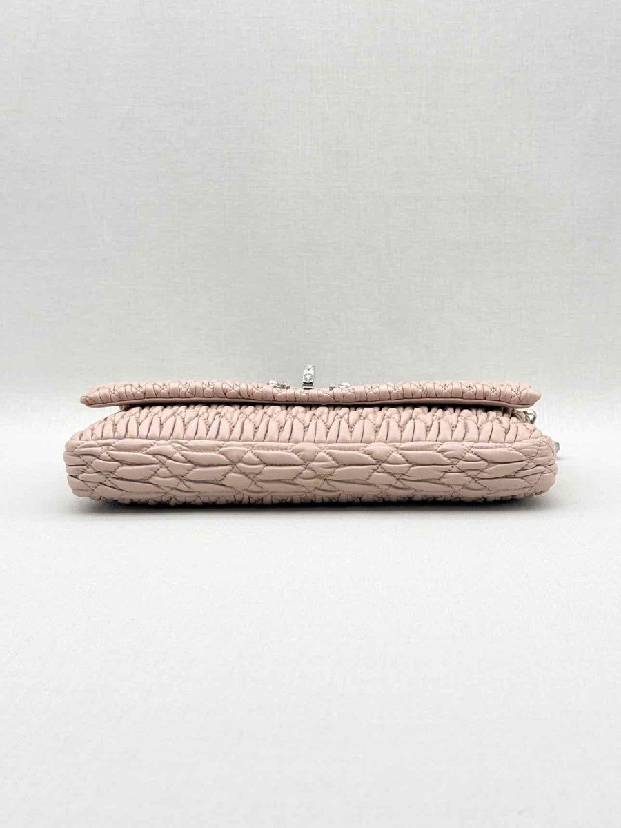 Pre - loved MIU MIU Poweder Pink Matelasse Shoulder Bag at Reems Closet