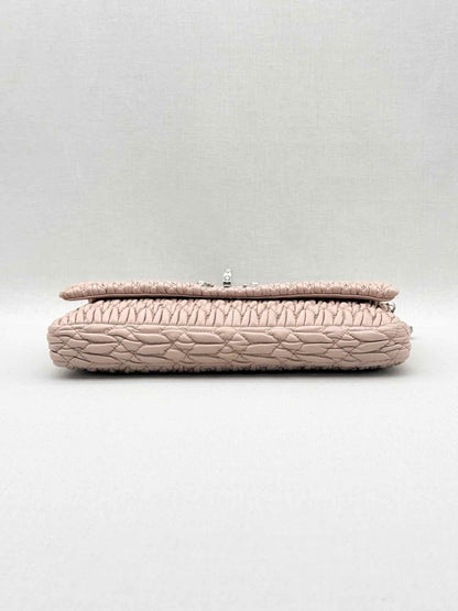 Pre - loved MIU MIU Poweder Pink Matelasse Shoulder Bag at Reems Closet