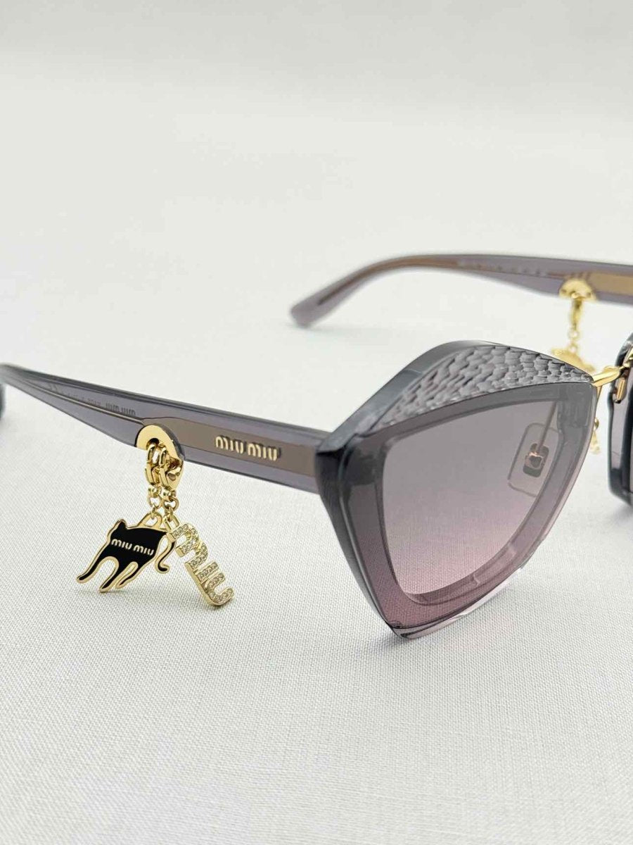 Pre - loved MIU MIU Purple Sunglasses at Reems Closet