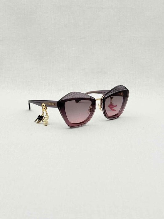 Pre - loved MIU MIU Purple Sunglasses at Reems Closet