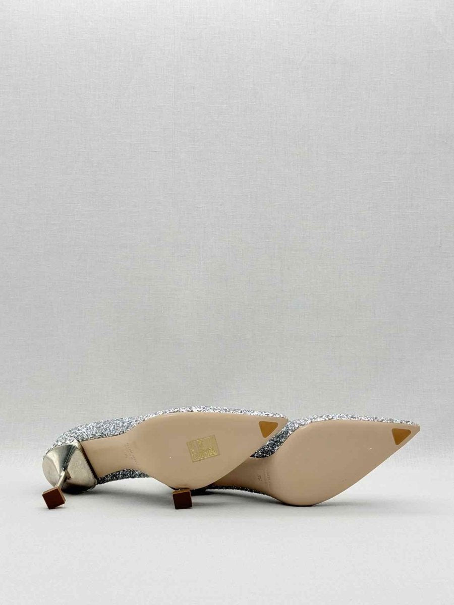 Pre - loved MIU MIU Stiletto Metallic Glitter Size EU 36 Pumps at Reems Closet