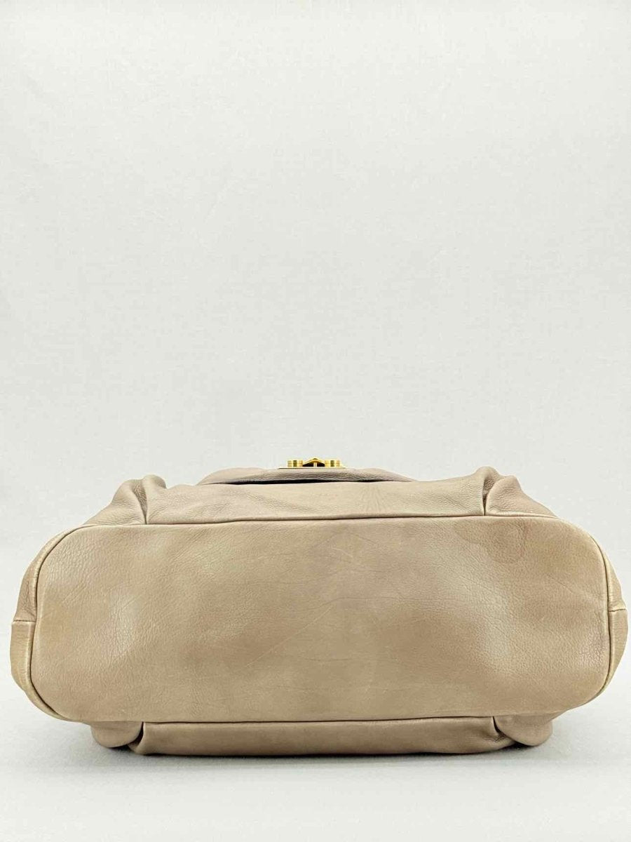 Pre - loved MIU MIU Taupe Shoulder Bag at Reems Closet