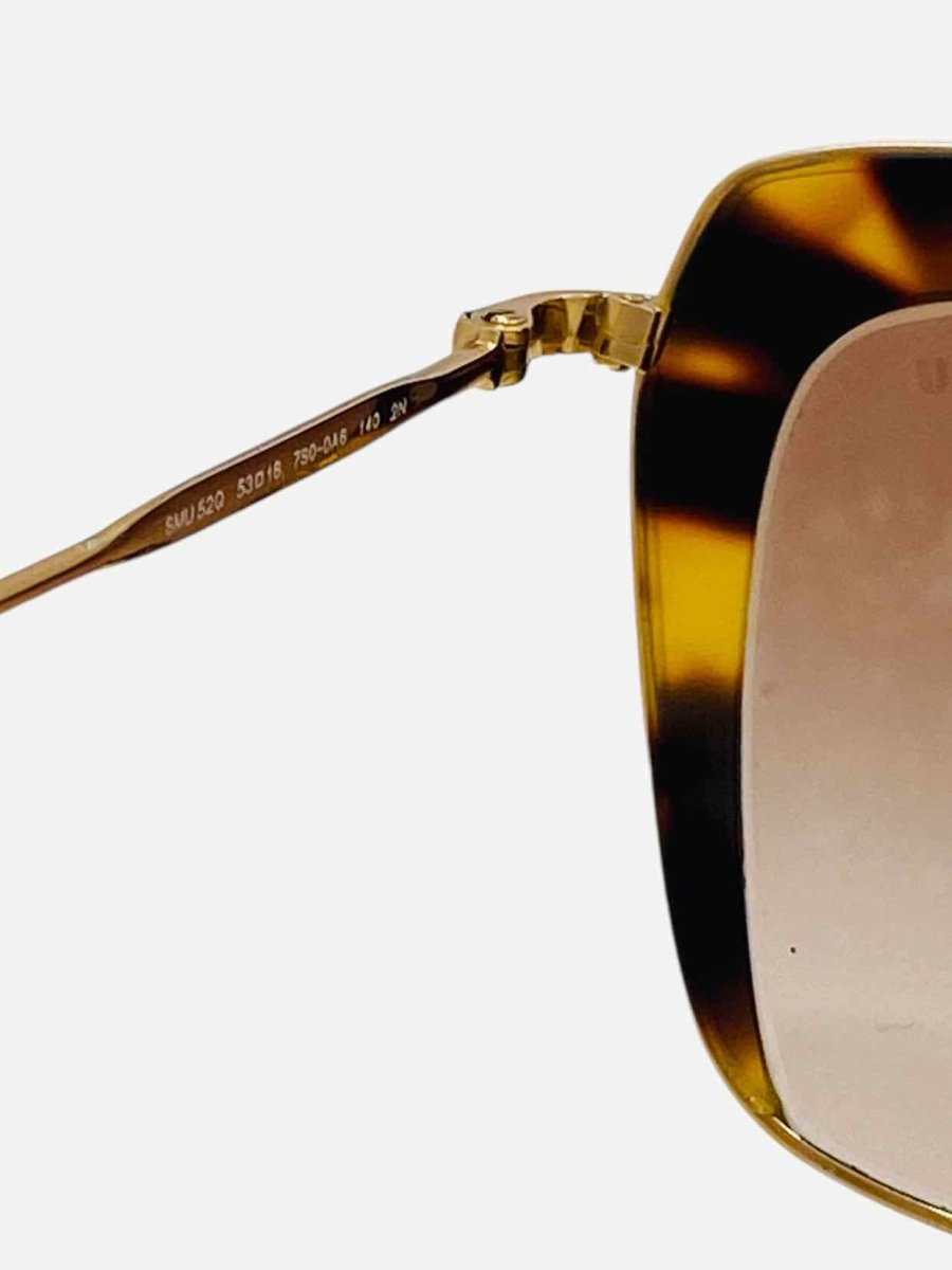 Pre - loved MIU MIU Tortoise Brown Sunglasses at Reems Closet