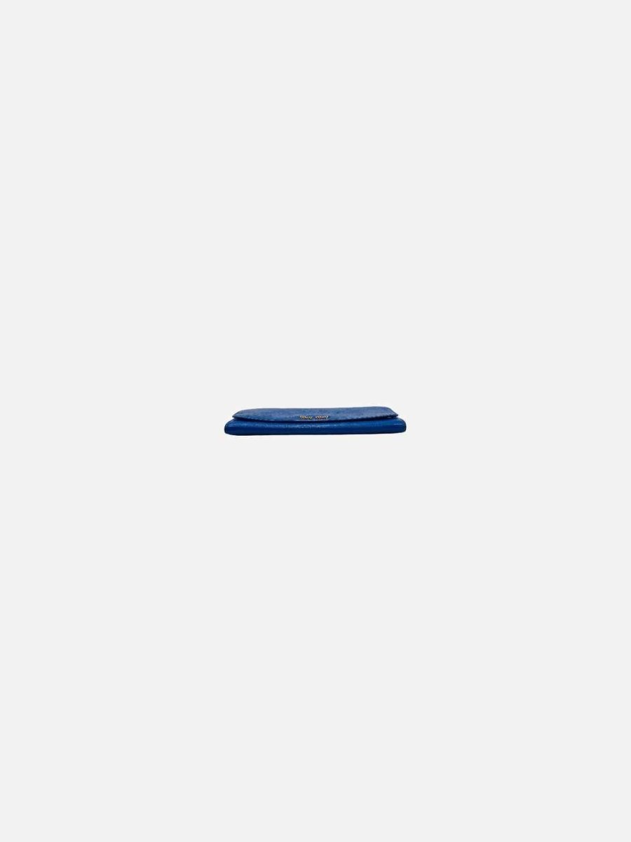 Pre - loved MIU MIU Wallet on Chain Royal Blue Shoulder Bag at Reems Closet