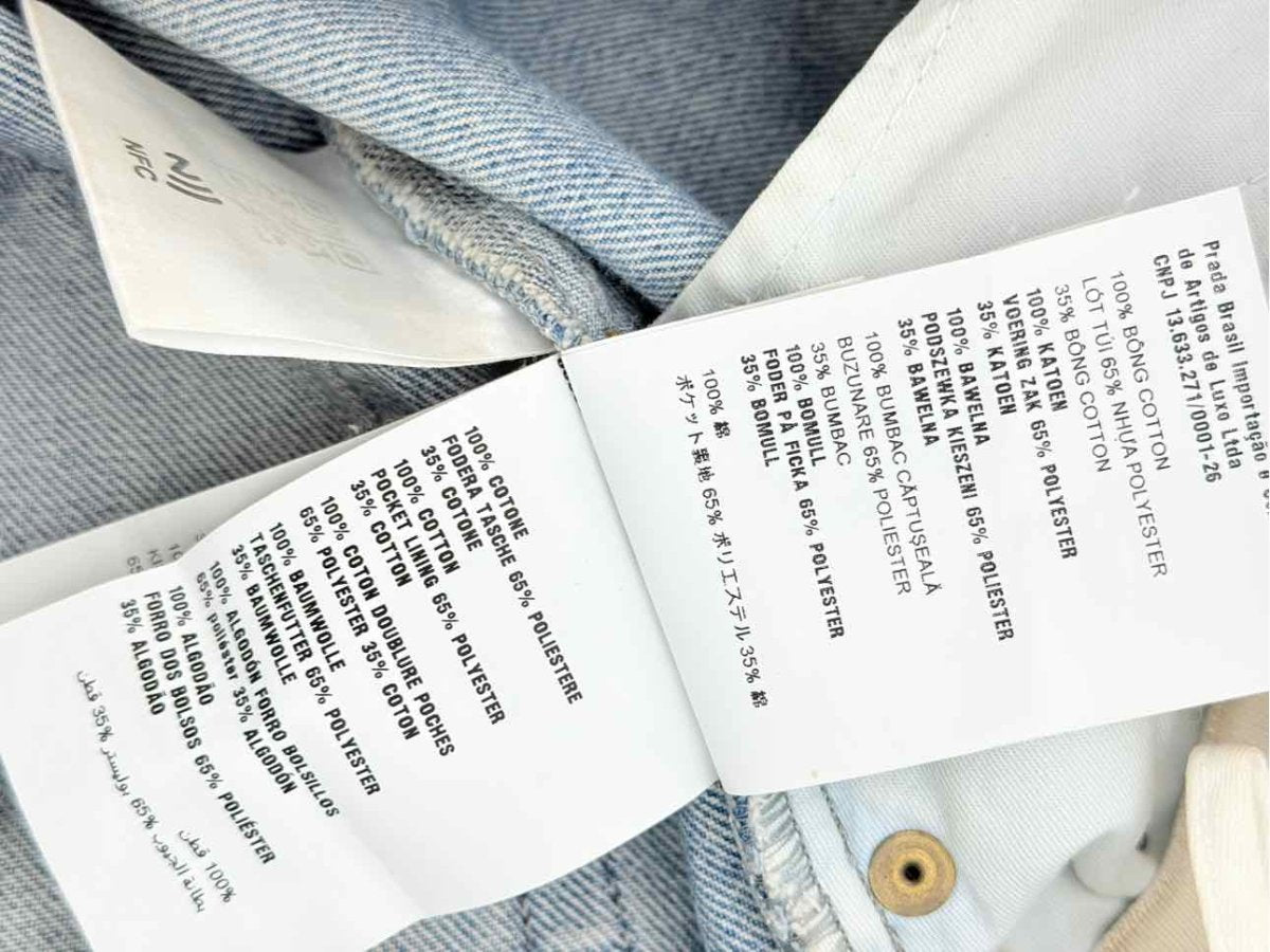 Pre - loved MIU MIU Washed Denim Size 25 Jeans at Reems Closet