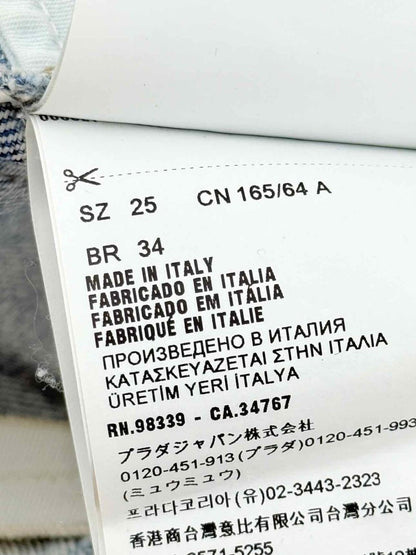 Pre - loved MIU MIU Washed Denim Size 25 Jeans at Reems Closet