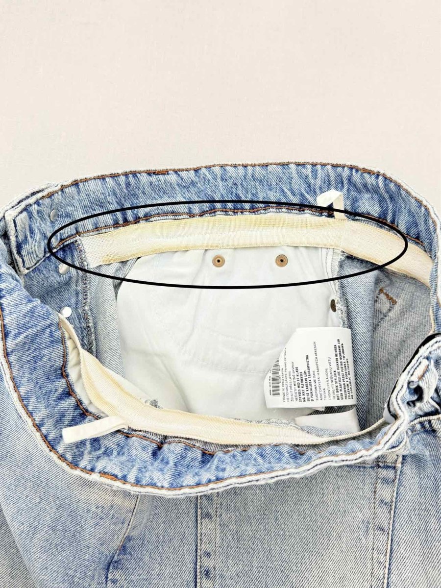 Pre - loved MIU MIU Washed Denim Size 25 Jeans at Reems Closet