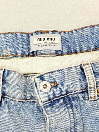 Pre - loved MIU MIU Washed Denim Size 25 Jeans at Reems Closet