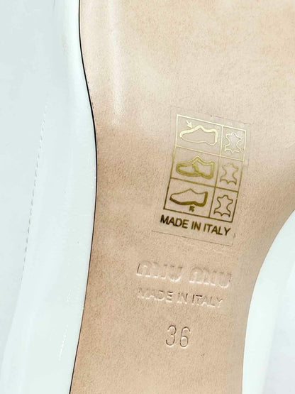 Pre - loved MIU MIU White Size EU 36 Pumps at Reems Closet