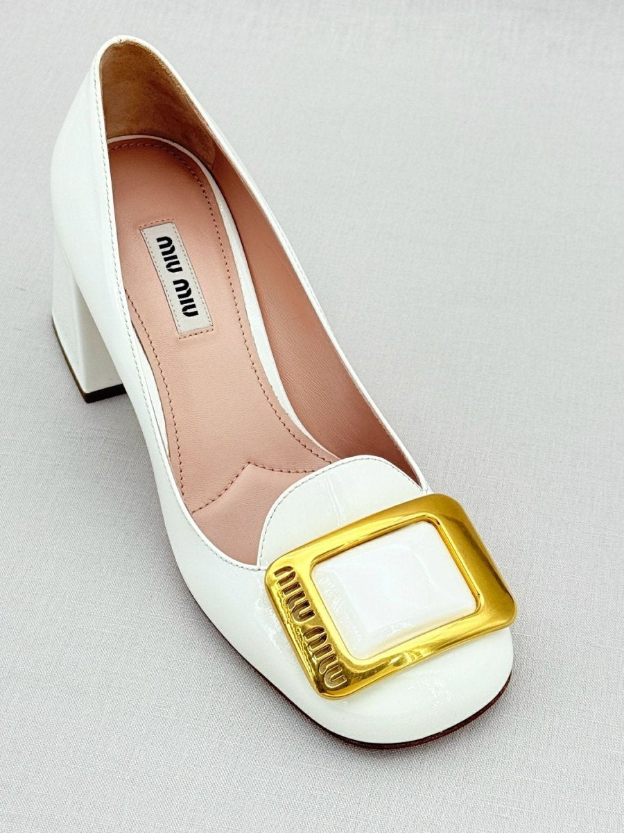 Pre - loved MIU MIU White Size EU 36 Pumps at Reems Closet