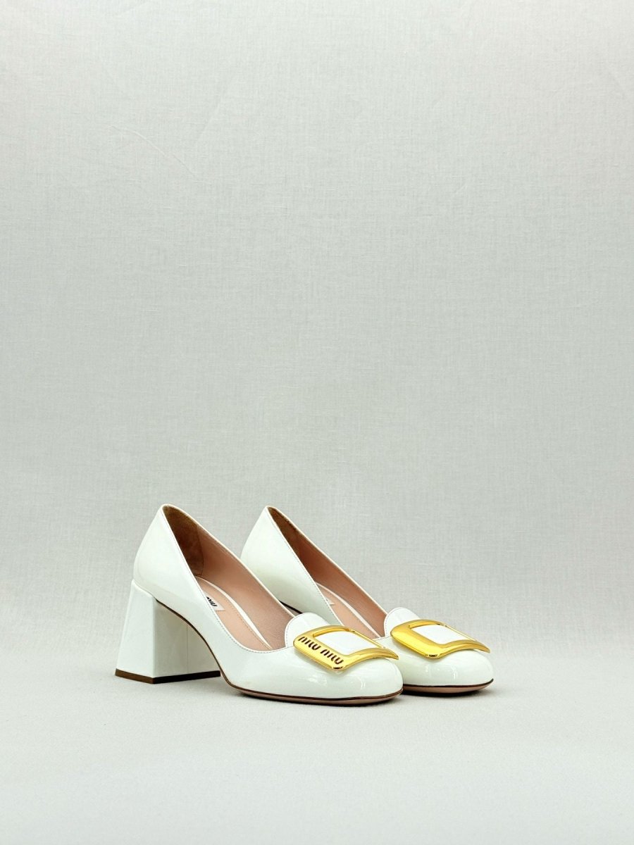 Pre - loved MIU MIU White Size EU 36 Pumps at Reems Closet