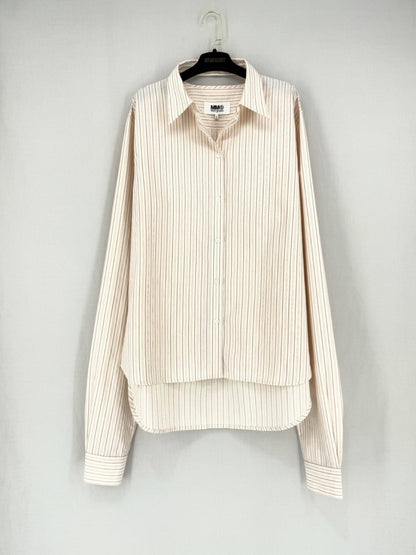 Pre - loved MM6 BY MAISON MARGIELA Oversized Peach Size US 10 Shirt at Reems Closet